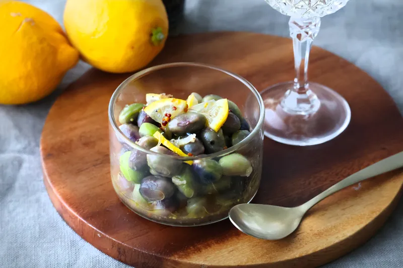 完熟黒枝豆の蜂蜜レモンマリネ